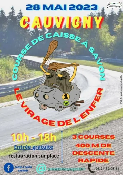 Affiche de Course de caisses à savon de Cauvigny