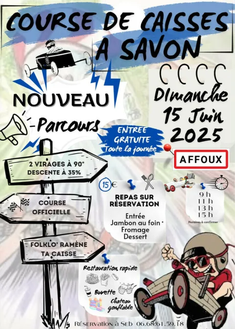 Affiche de Course de caisses à savon d’Affoux