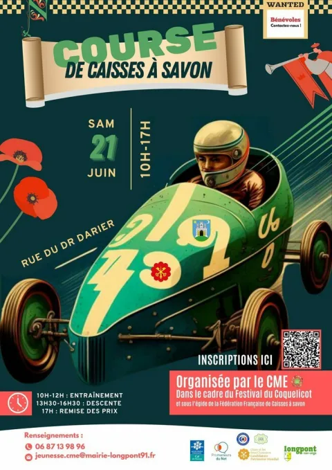 Affiche de Course de caisses à savon de Longpont-sur-Orge