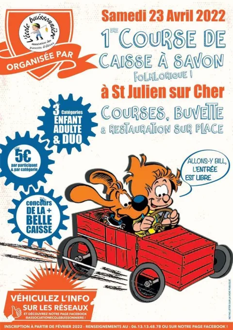 Affiche de Première course de caisses à savon – Saint-Julien-sur-Cher