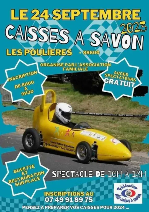 Affiche de Course de caisses à savon des Poulières