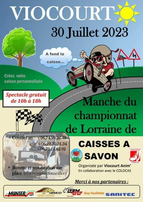 Affiche de Course de caisses à savon de Viocourt