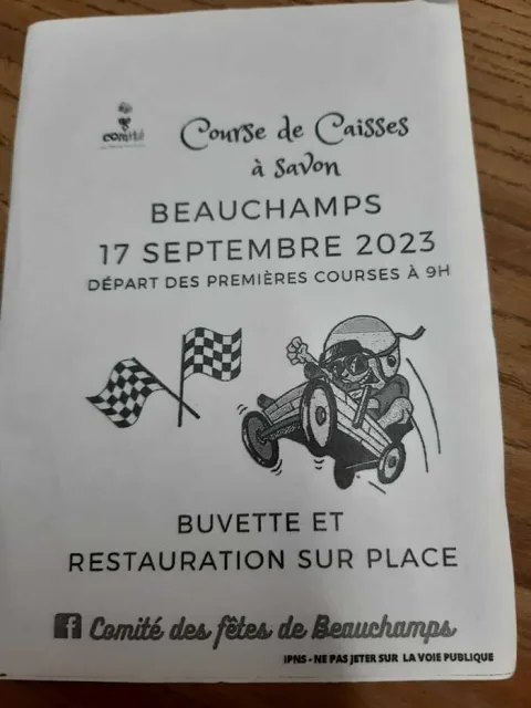 Affiche de Course de caisses à savon de Beauchamps