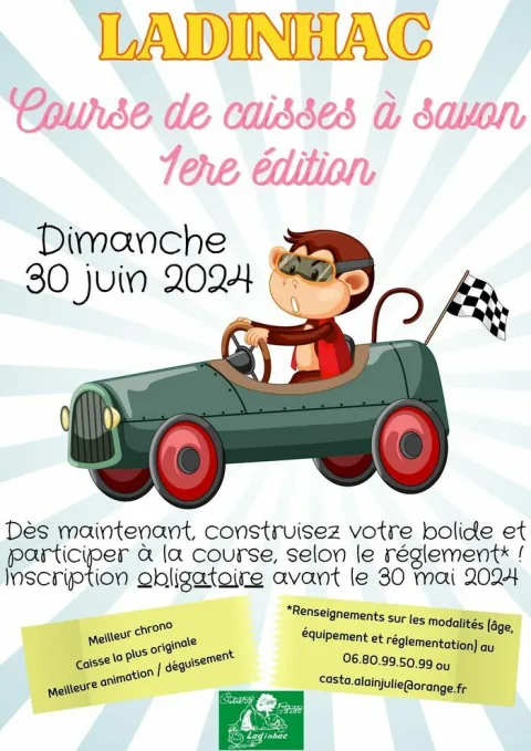 Affiche de Course de caisses à savon de Ladinhac