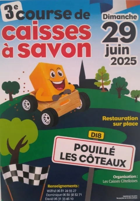 Affiche de Course de caisses à savon de Pouillé-les-Côteaux