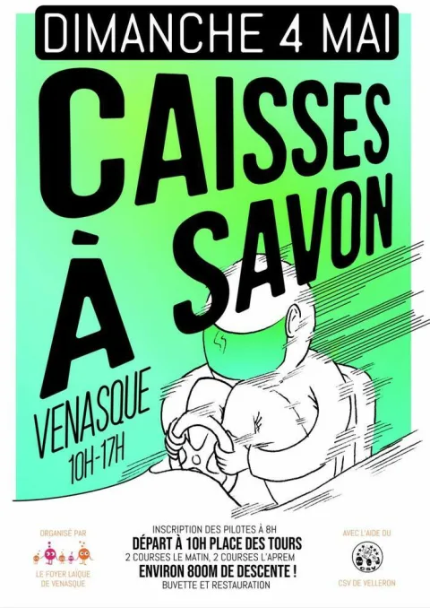 Affiche de Course de caisses à savon de Venasque
