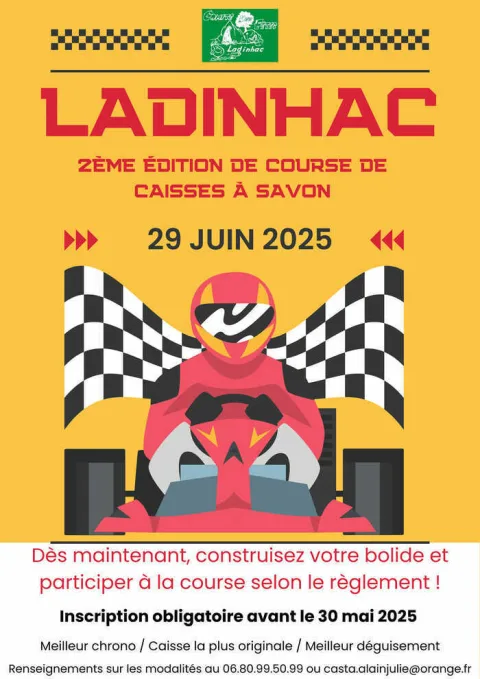 Affiche de Course de caisses à savon de Ladinhac