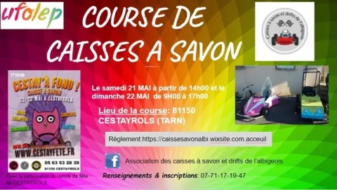 Affiche de Course de caisses à savon de Cestayrols