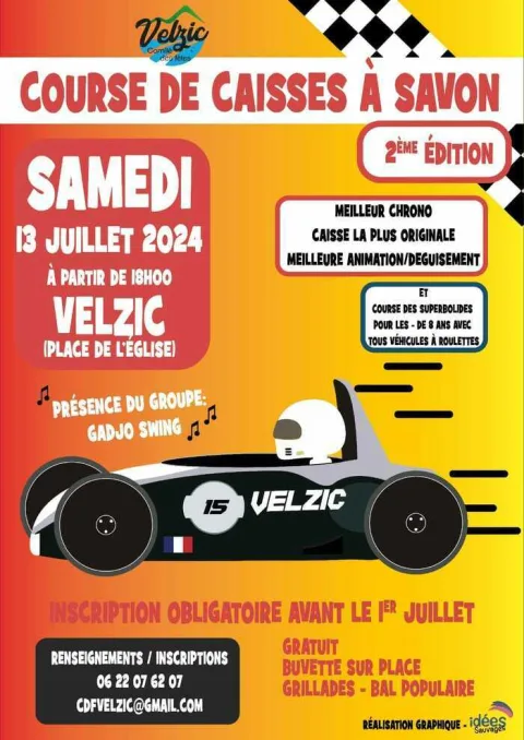 Affiche de Course de caisses à savon de Velzic