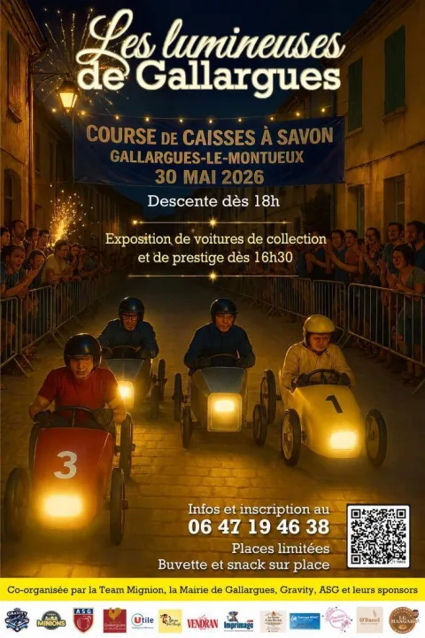 Affiche de Course de caisses à savon de Gallargues-le-Montueux