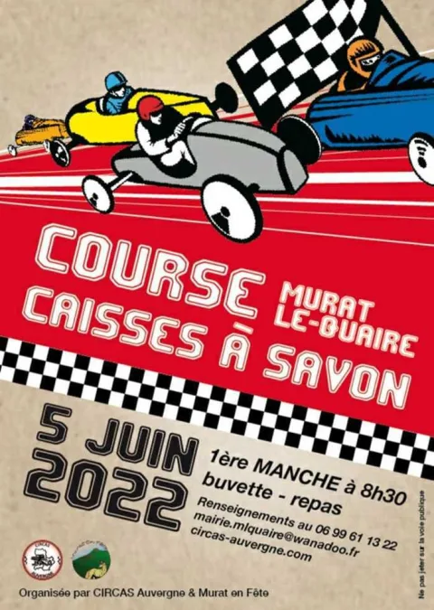 Affiche de Course de caisses à savon de Murat-le-Quaire