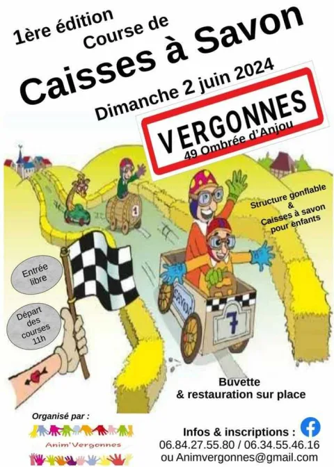 Affiche de Course de caisses à savon d’Ombrée d'Anjou