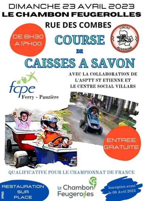 Affiche de Course de caisses à savon du Chambon-Feugerolles