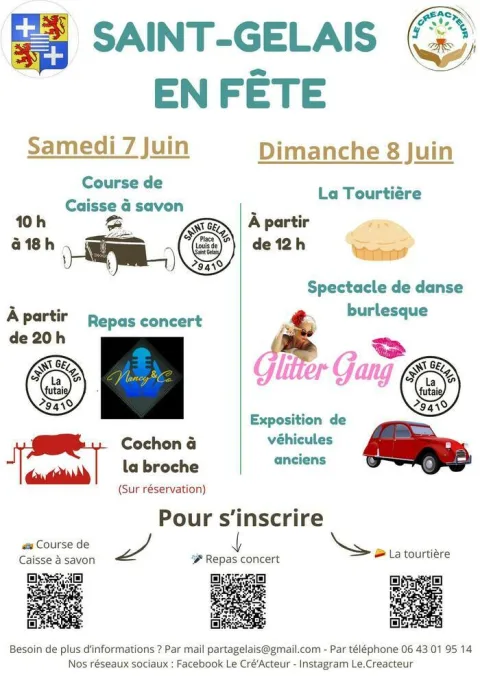 Affiche de Course de caisses à savon de Saint-Gelais