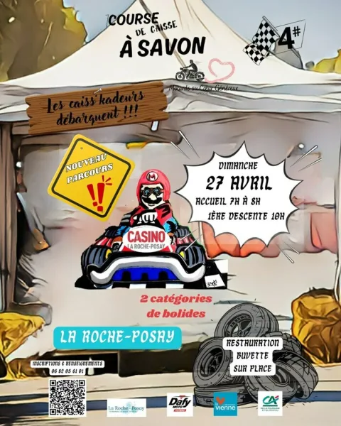 Affiche de Course de caisses à savon de La Roche-Posay