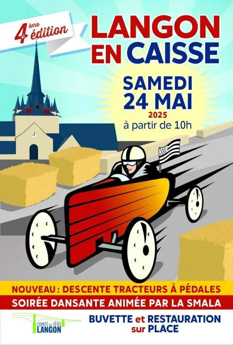 Affiche de Course de caisses à savon de Langon
