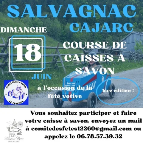 Affiche de Course de caisses à savon de Salvagnac-Cajarc