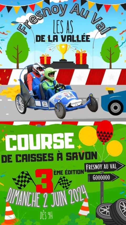 Affiche de Course de caisses à savon de Fresnoy-au-Val