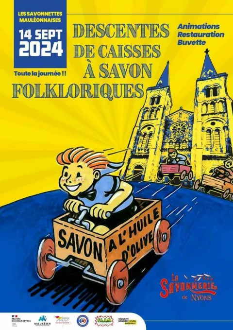 Affiche de Course de caisses à savon de Mauléon