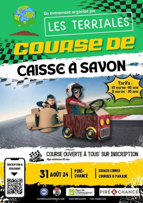 Affiche de Course de caisses à savon de Piré-Chancé