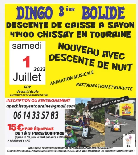 Affiche de Course de caisses à savon de Chissay-en-Touraine