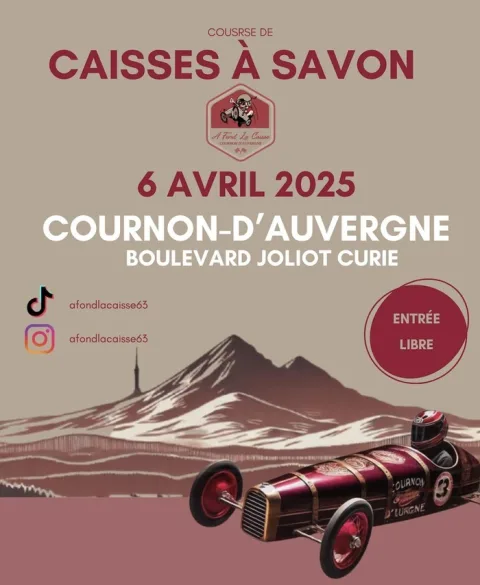 Affiche de Course de caisses à savon de Cournon-d'Auvergne