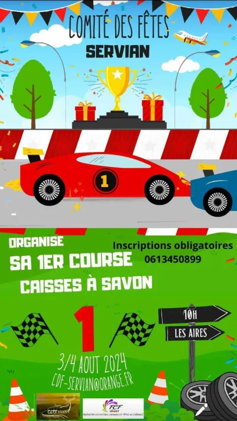 Affiche de Course de caisses à savon de Servian