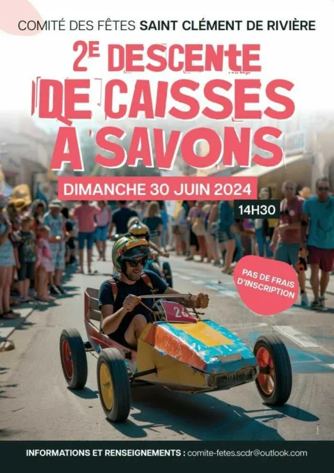 Affiche de Course de caisses à savon de Saint-Clément-de-Rivière