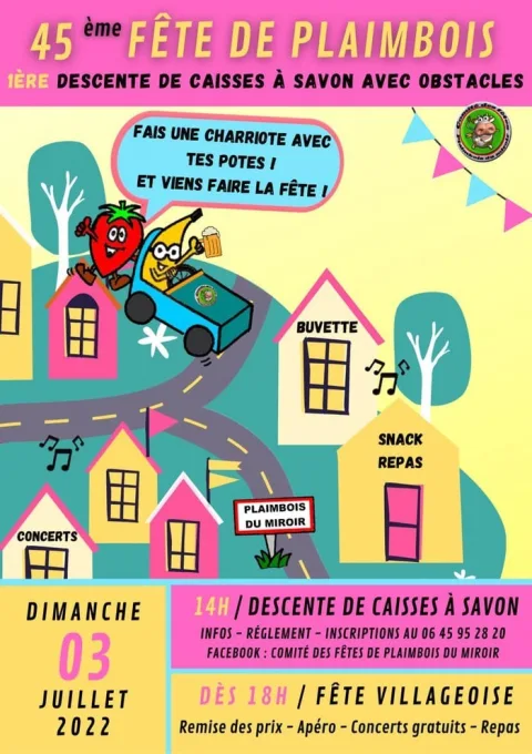 Affiche de Course de caisses à savon de Plaimbois-du-Miroir