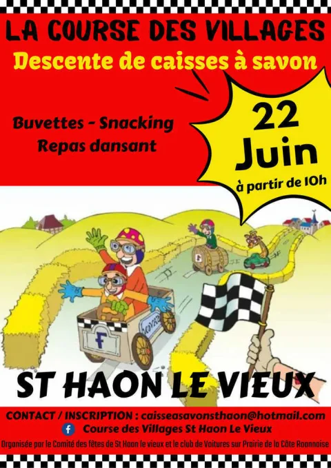 Affiche de Course de caisses à savon de Saint-Haon-le-Vieux