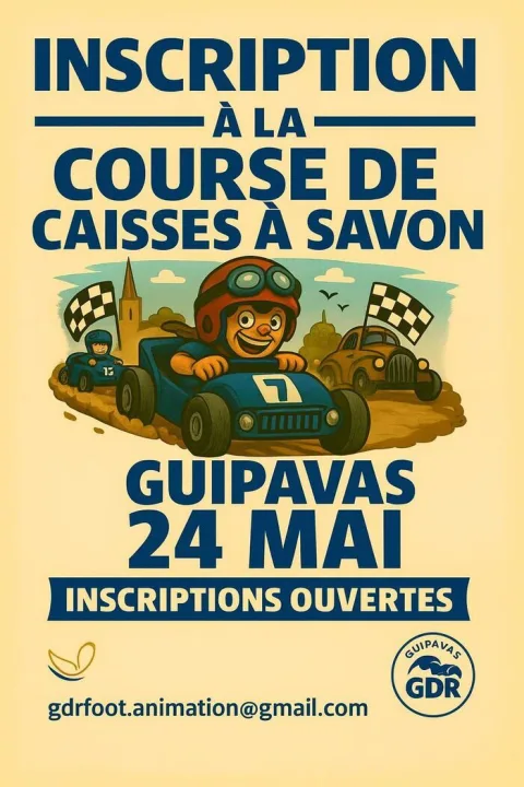 Affiche de Course de caisses à savon de Guipavas