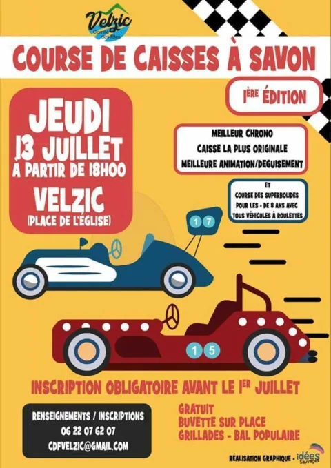 Affiche de Course de caisses à savon de Velzic