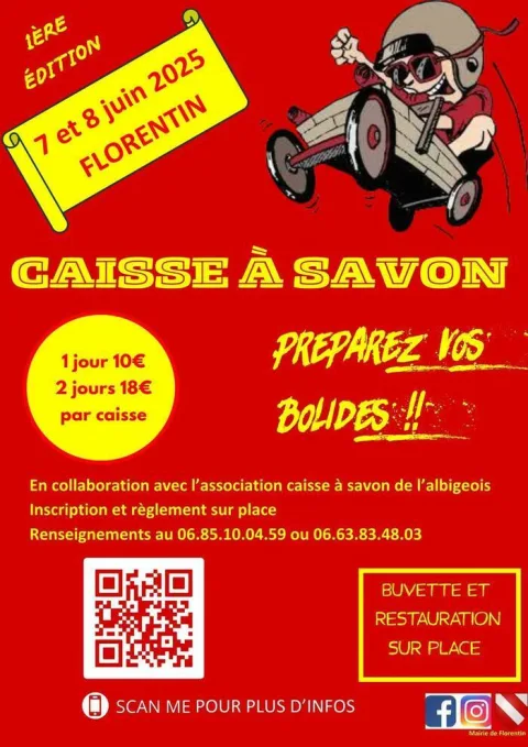 Affiche de Course de caisses à savon de Florentin