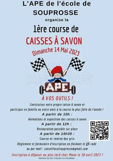 Affiche de Course de caisses à savon de Souprosse