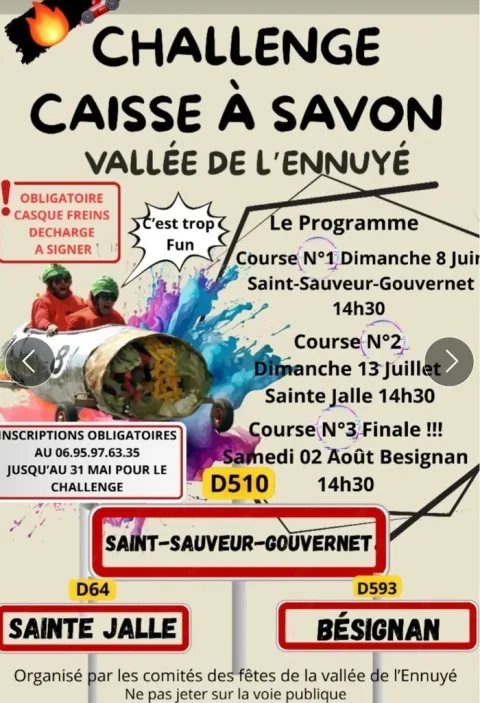 Affiche de Course de caisses à savon de Bésignan