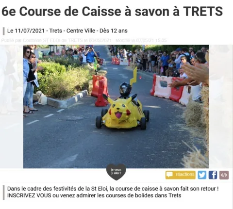 Affiche de 6e Course de caisses à savon de Trets