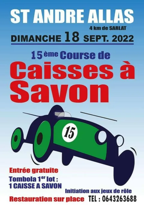 Affiche de Course de caisses à savon de Saint-André-d'Allas