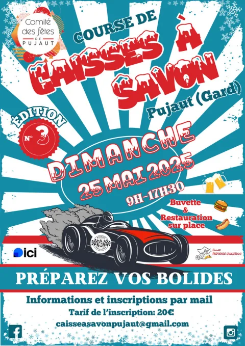 Affiche de Course de caisses à savon de Pujaut