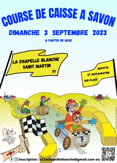 Affiche de GRANDE COURSE DE caisse à savon – La Chapelle-Blanche-Saint-Martin