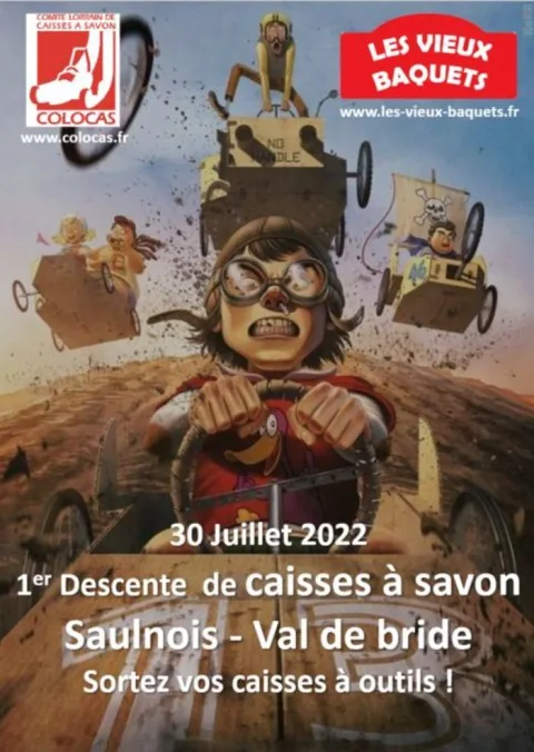 Affiche de 1re Course de caisses à savon de Val-de-Bride