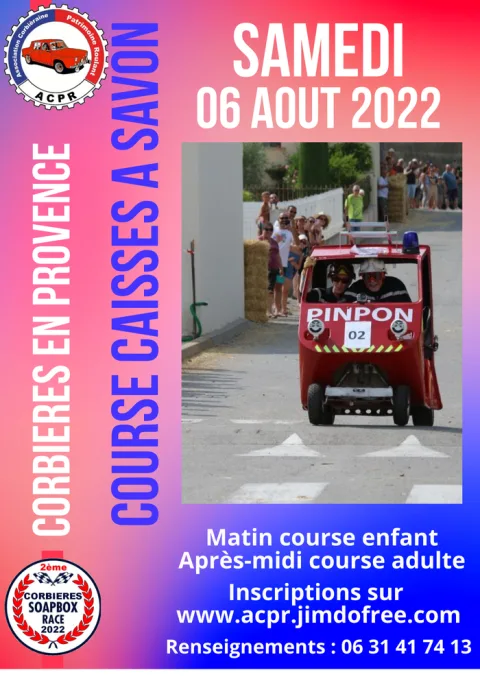 Affiche de 2e Course de caisses à savon de Corbières-en-Provence