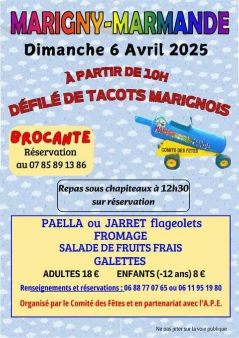 Affiche de Défilé de tacots – Marigny-Marmande