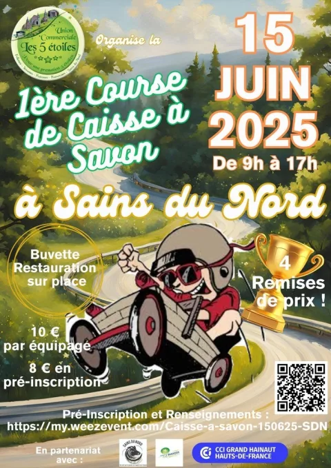 Affiche de Course de caisses à savon de Sains-du-Nord