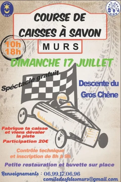 Affiche de Course de caisses à savon de Murs