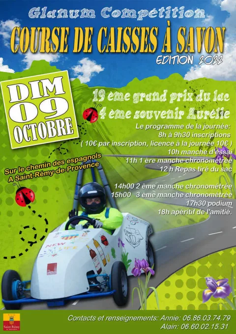 Affiche de Course de caisses à savon de Saint-Rémy-de-Provence