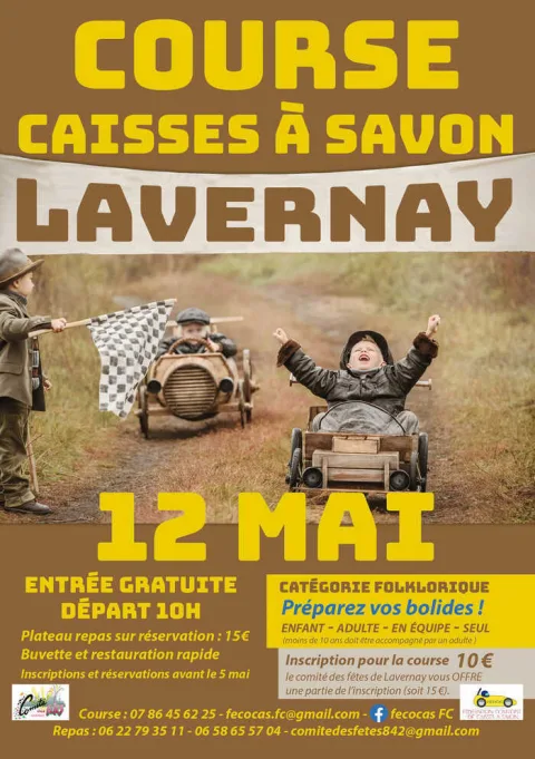 Affiche de Course de caisses à savon de Lavernay