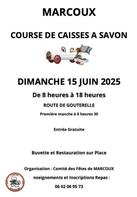 Affiche de Course de caisses à savon de Marcoux