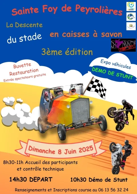 Affiche de 3e Course de caisses à savon de Sainte-Foy-de-Peyrolières