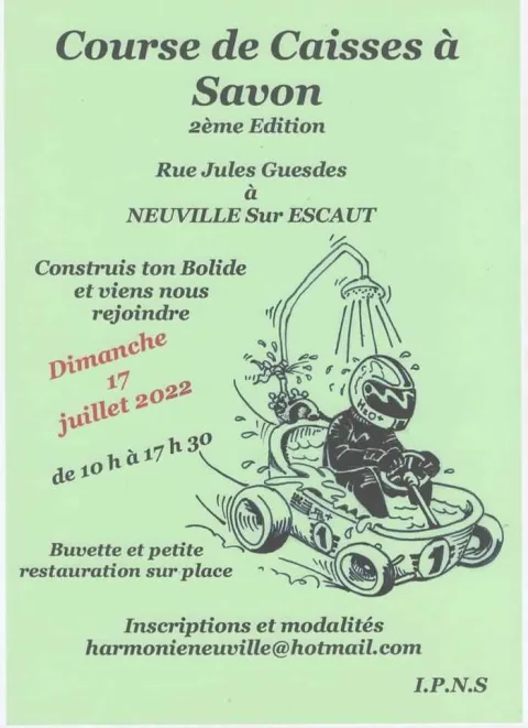 Affiche de Course de caisses à savon de Neuville-sur-Escaut