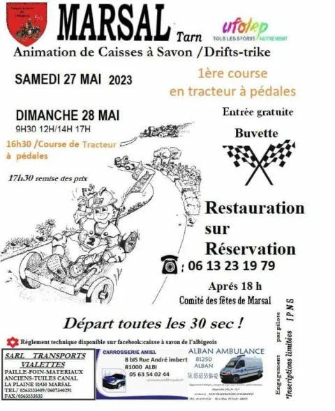 Affiche de Course de caisses à savon de Bellegarde-Marsal